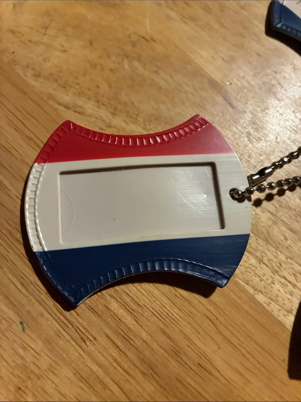 American Tourister Red White Blue Vintage Luggage ID Tag Set